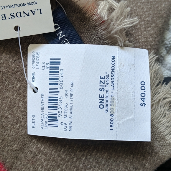 Lands end skarf Alpaca heather - Picture 2 of 3